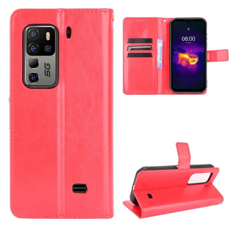 For Ulefone Armor 11 5G/11T 5G Crazy Horse Texture Horizontal Flip Leather Case with Holder & Card Slots & Lanyard