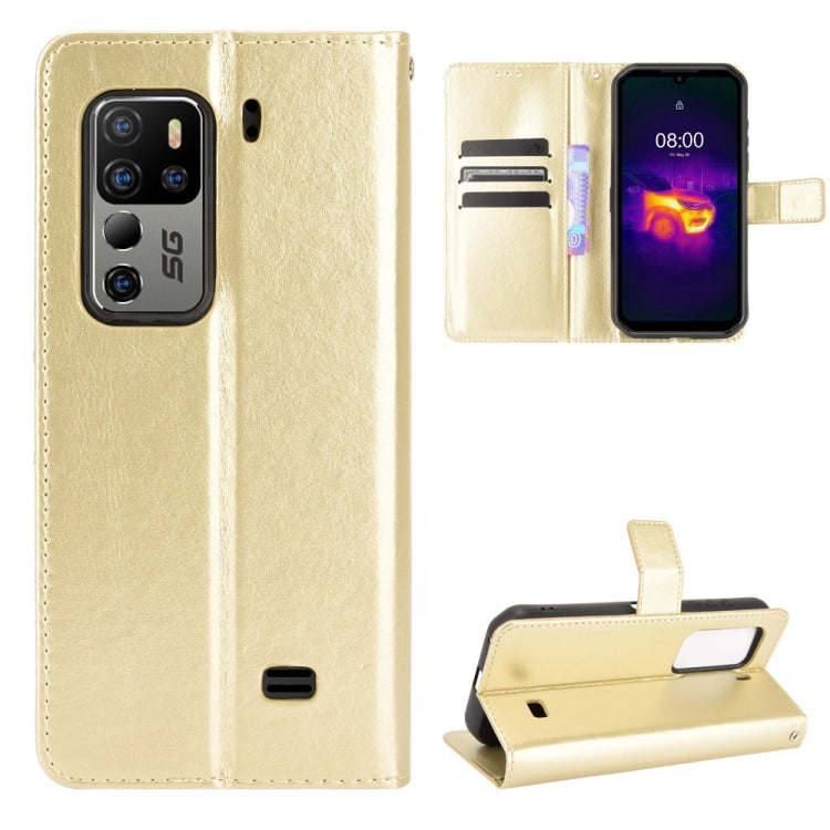 For Ulefone Armor 11 5G/11T 5G Crazy Horse Texture Horizontal Flip Leather Case with Holder & Card Slots & Lanyard