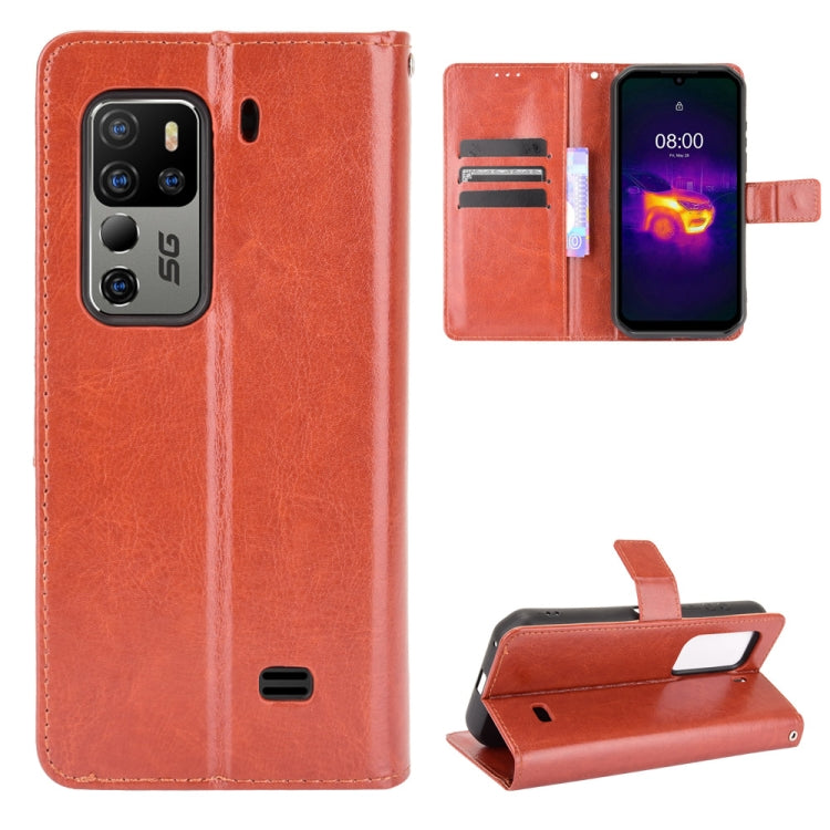 For Ulefone Armor 11 5G/11T 5G Crazy Horse Texture Horizontal Flip Leather Case with Holder & Card Slots & Lanyard