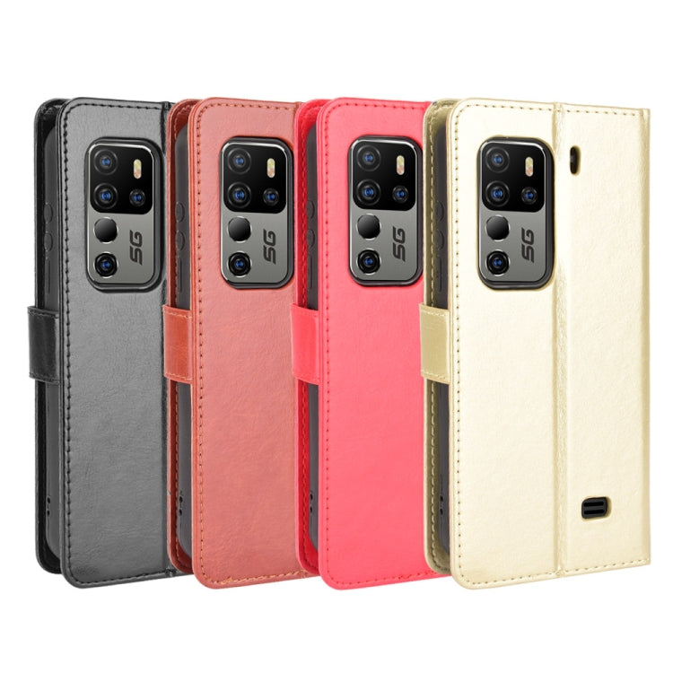 For Ulefone Armor 11 5G/11T 5G Crazy Horse Texture Horizontal Flip Leather Case with Holder & Card Slots & Lanyard