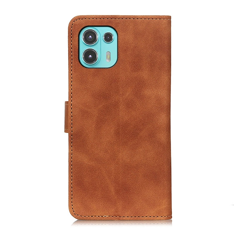 For Motorola Edge 20 Lite KHAZNEH Retro Texture PU + TPU Horizontal Flip Leather Case with Holder & Card Slots & Wallet