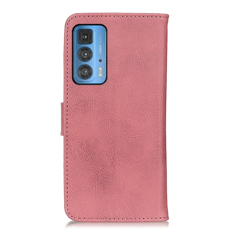 For Motorola Edge 20 Pro KHAZNEH Cowhide Texture Horizontal Flip Leather Case with Holder & Card Slots & Wallet