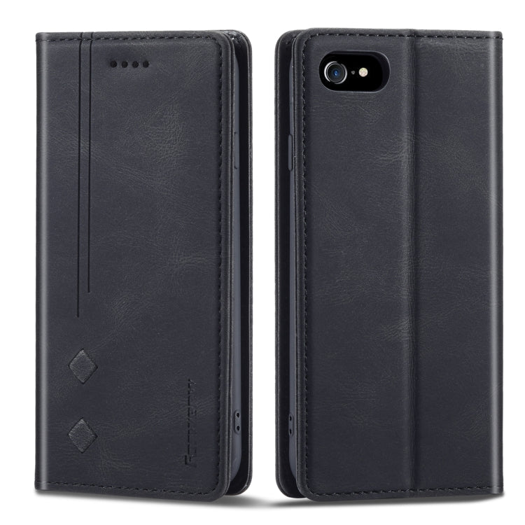 For iPhone SE 2022 / SE 2020 / 8 / 7 Forwenw F2 Series Magnetic Horizontal Flip Leather Case with Holder & Card Slots & Wallet