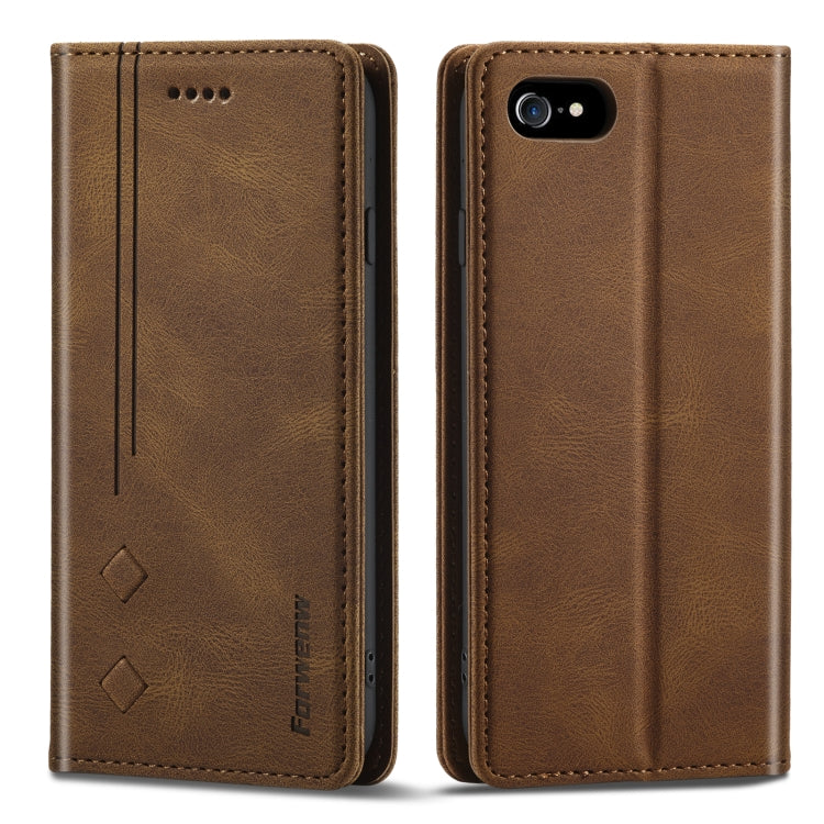 Forwenw F2 Series Magnetic Horizontal Flip Leather Case with Holder & Card Slots & Wallet For iPhone 8 Plus / 7 Plus