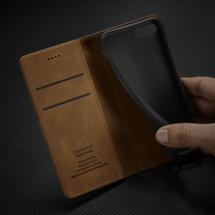 Forwenw F2 Series Magnetic Horizontal Flip Leather Case with Holder & Card Slots & Wallet For iPhone 8 Plus / 7 Plus