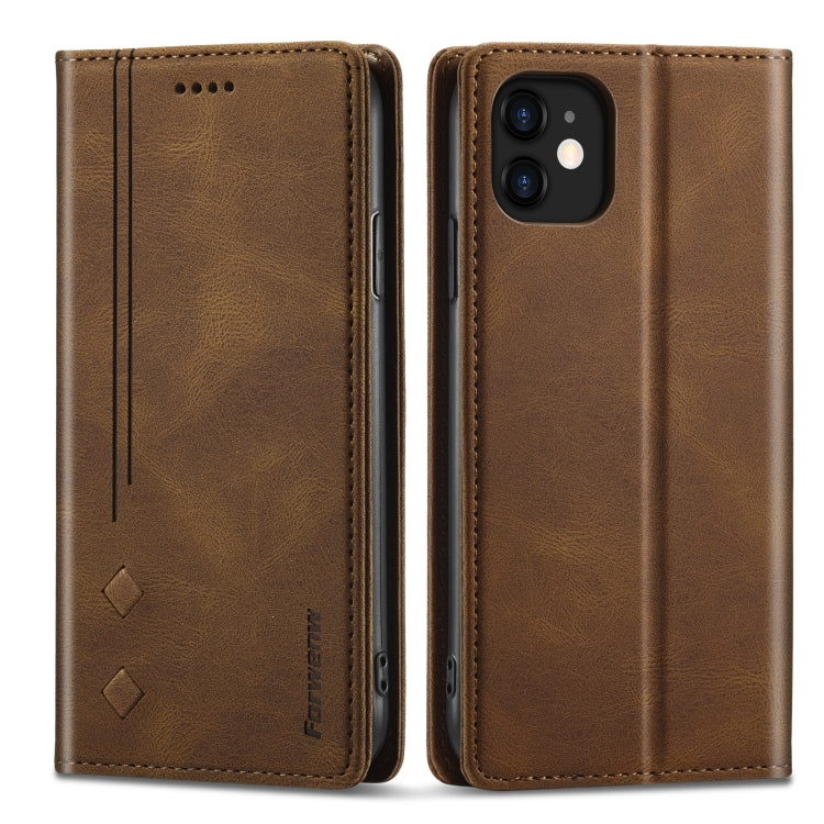 For iPhone 11 Forwenw F2 Series Magnetic Horizontal Flip Leather Case with Holder & Card Slots & Wallet