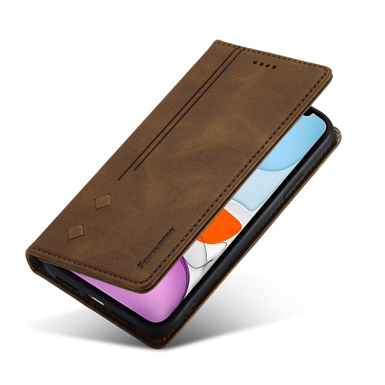 For iPhone 11 Forwenw F2 Series Magnetic Horizontal Flip Leather Case with Holder & Card Slots & Wallet