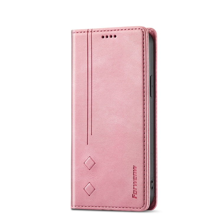 For iPhone 12 / 12 Pro Forwenw F2 Series Magnetic Horizontal Flip Leather Case with Holder & Card Slots & Wallet
