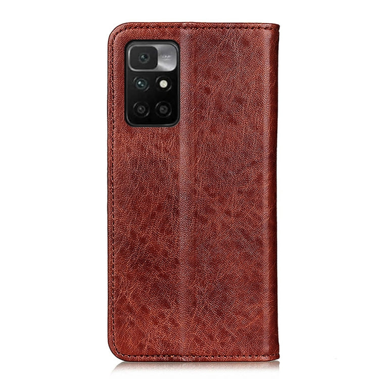For Xiaomi Redmi 10 / Redmi Note 11 4G Magnetic Crazy Horse Texture Horizontal Flip Leather Case with Holder & Card Slots & Wallet