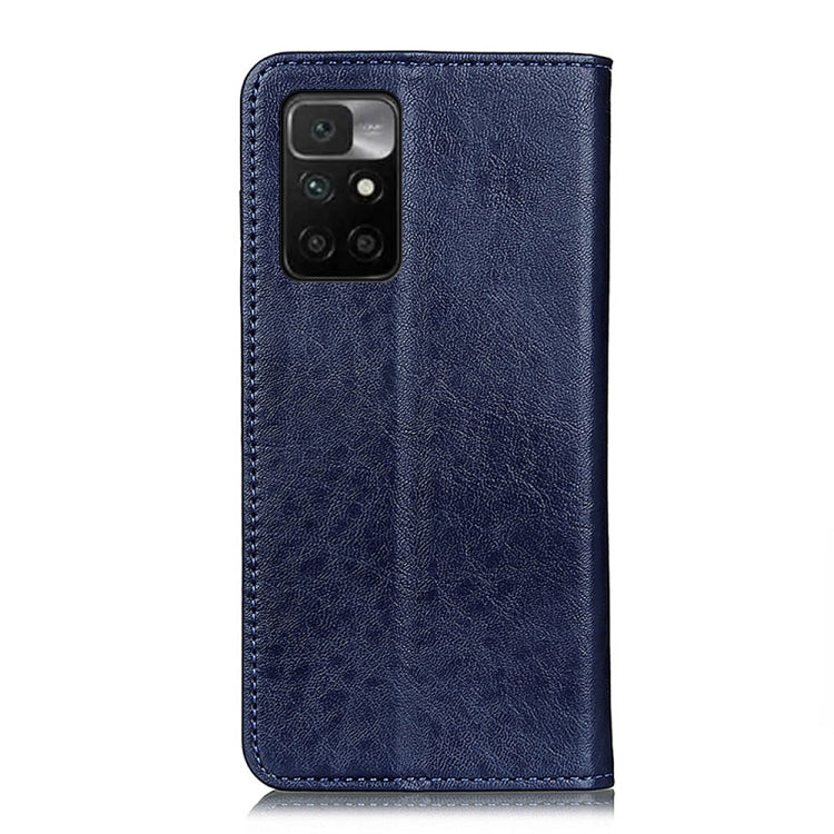 For Xiaomi Redmi 10 / Redmi Note 11 4G Magnetic Crazy Horse Texture Horizontal Flip Leather Case with Holder & Card Slots & Wallet