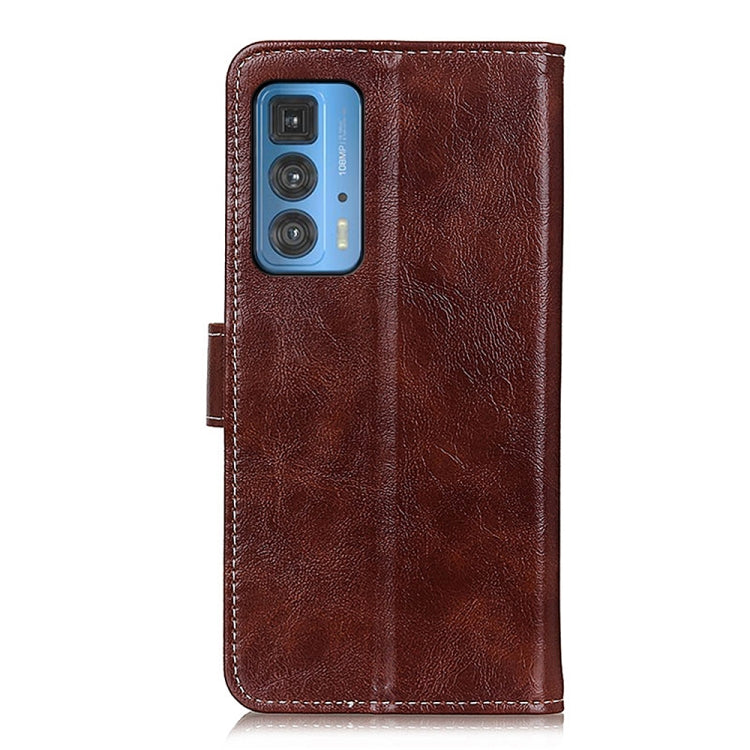 For Motorola Edge 20 Pro Retro Crazy Horse Texture Horizontal Flip Leather Case with Holder & Card Slots & Photo Frame & Wallet