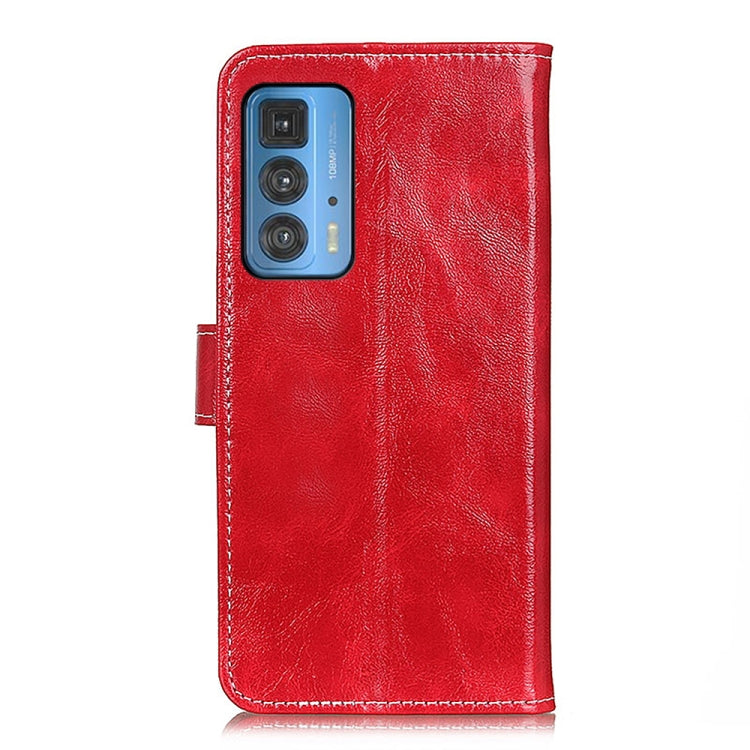 For Motorola Edge 20 Pro Retro Crazy Horse Texture Horizontal Flip Leather Case with Holder & Card Slots & Photo Frame & Wallet