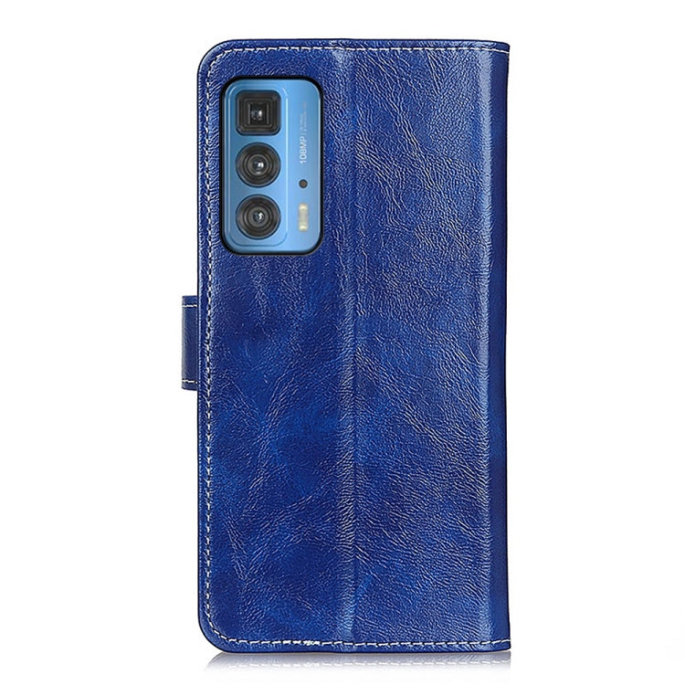 For Motorola Edge 20 Pro Retro Crazy Horse Texture Horizontal Flip Leather Case with Holder & Card Slots & Photo Frame & Wallet