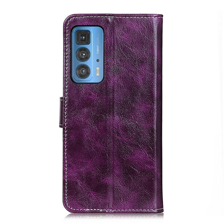 For Motorola Edge 20 Pro Retro Crazy Horse Texture Horizontal Flip Leather Case with Holder & Card Slots & Photo Frame & Wallet