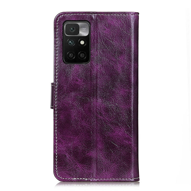 For Xiaomi Redmi 10 / Redmi Note 11 4G Retro Crazy Horse Texture Horizontal Flip Leather Case with Holder & Card Slots & Photo Frame & Wallet
