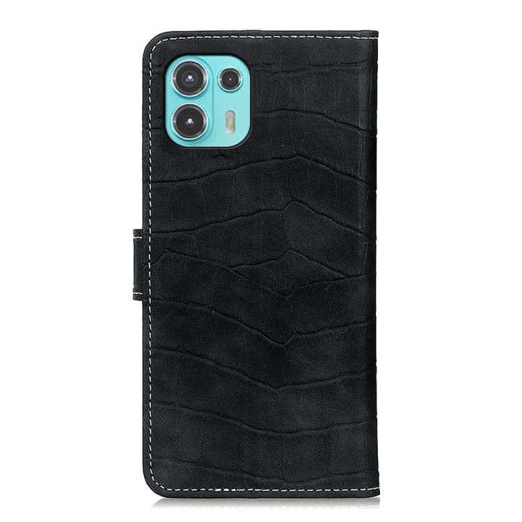 For Motorola Edge 20 Lite Magnetic Crocodile Texture Horizontal Flip Leather Case with Holder & Card Slots & Wallet
