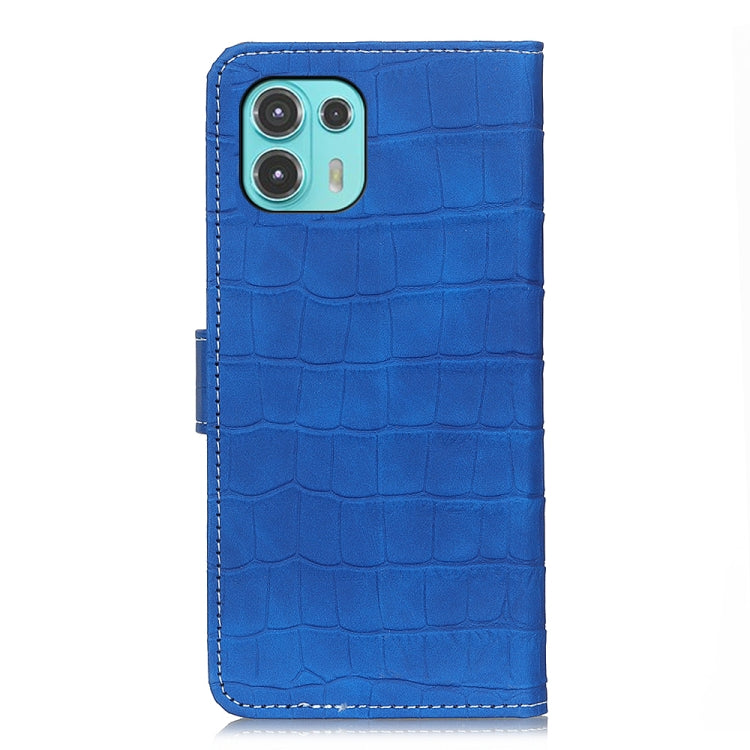For Motorola Edge 20 Lite Magnetic Crocodile Texture Horizontal Flip Leather Case with Holder & Card Slots & Wallet