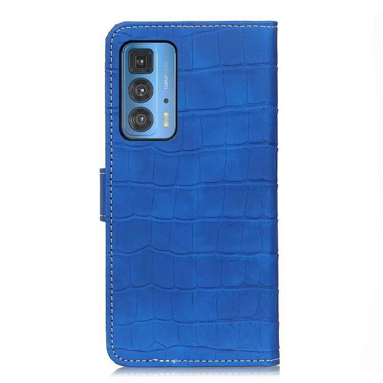 For Motorola Edge 20 Pro Magnetic Crocodile Texture Horizontal Flip Leather Case with Holder & Card Slots & Wallet