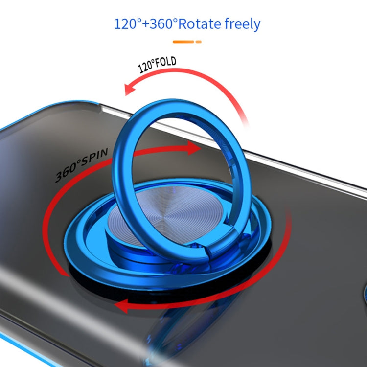 For iPhone 13 Electroplating Silicone Shockproof Case with Ring Holder