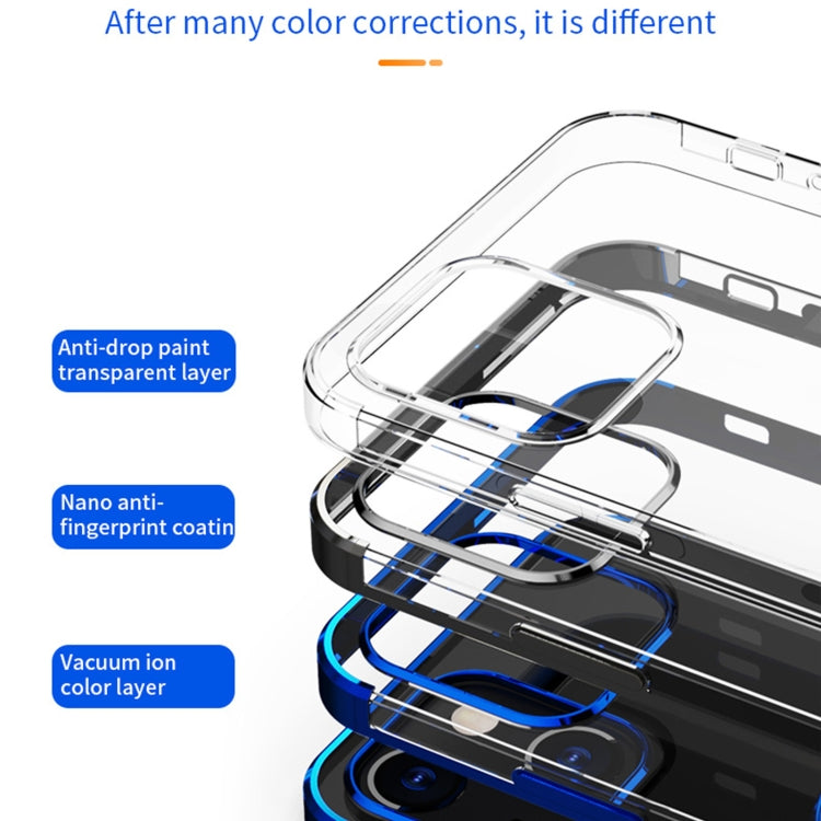 For iPhone 13 Pro Electroplating Silicone Shockproof Case with Ring Holder