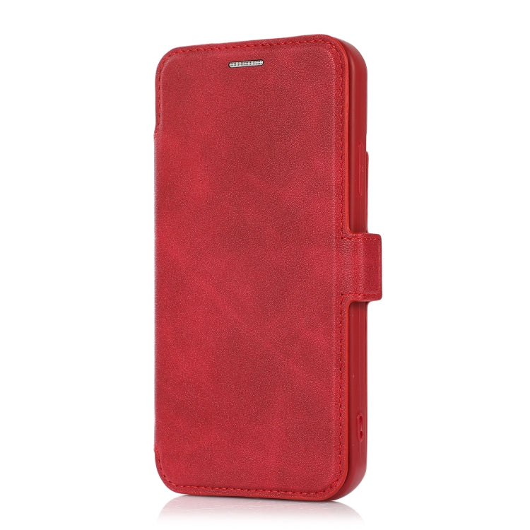 For iPhone 11 Push Window Double Buckle PU + Silicone Horizontal Flip Leather Case with Holder & Card Slot