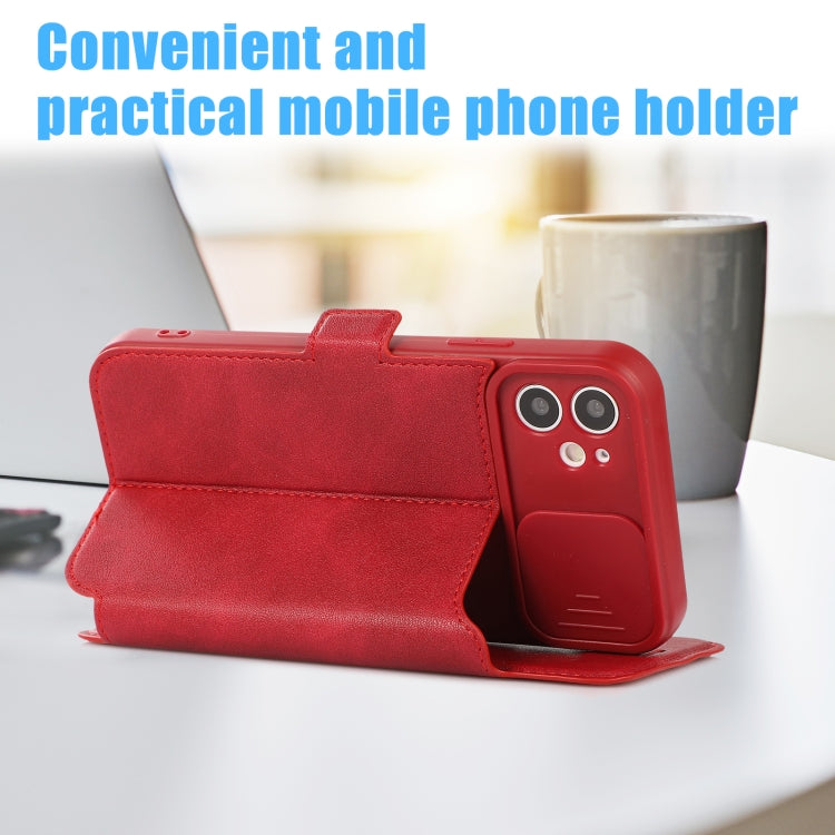 For iPhone 11 Push Window Double Buckle PU + Silicone Horizontal Flip Leather Case with Holder & Card Slot