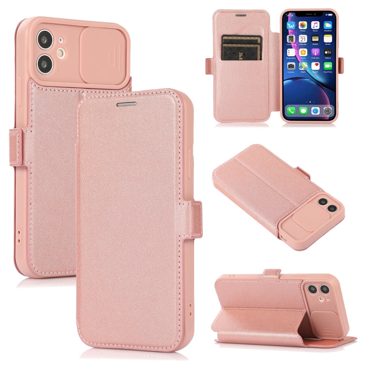 For iPhone 11 Push Window Double Buckle PU + Silicone Horizontal Flip Leather Case with Holder & Card Slot