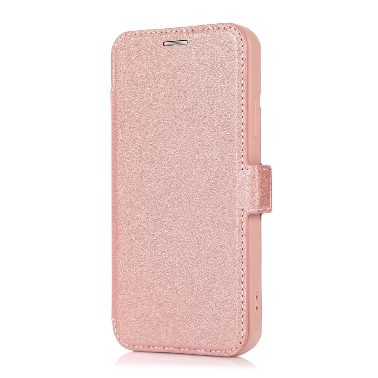 For iPhone 11 Push Window Double Buckle PU + Silicone Horizontal Flip Leather Case with Holder & Card Slot