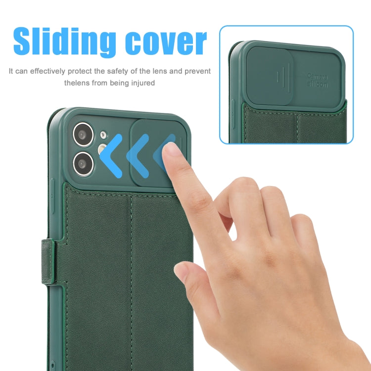 For iPhone 11 Push Window Double Buckle PU + Silicone Horizontal Flip Leather Case with Holder & Card Slot