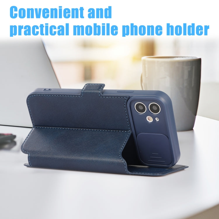 For iPhone 11 Push Window Double Buckle PU + Silicone Horizontal Flip Leather Case with Holder & Card Slot