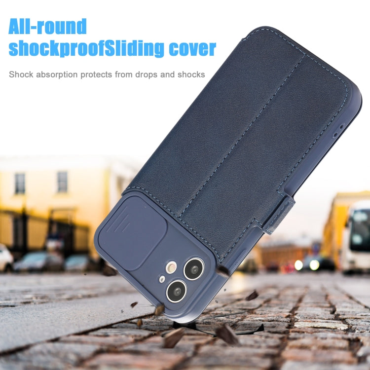 For iPhone 11 Push Window Double Buckle PU + Silicone Horizontal Flip Leather Case with Holder & Card Slot