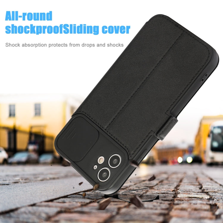 For iPhone 11 Push Window Double Buckle PU + Silicone Horizontal Flip Leather Case with Holder & Card Slot
