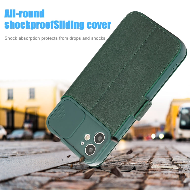 For iPhone 11 Pro Push Window Double Buckle PU + Silicone Horizontal Flip Leather Case with Holder & Card Slot