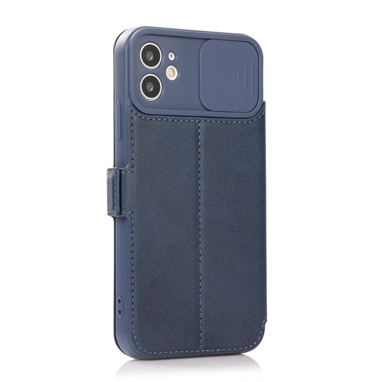 For iPhone 11 Pro Push Window Double Buckle PU + Silicone Horizontal Flip Leather Case with Holder & Card Slot