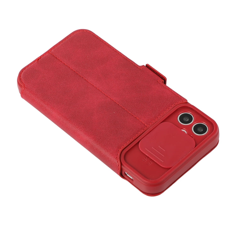 For iPhone 11 Pro Max Push Window Double Buckle PU + Silicone Horizontal Flip Leather Case with Holder & Card Slot