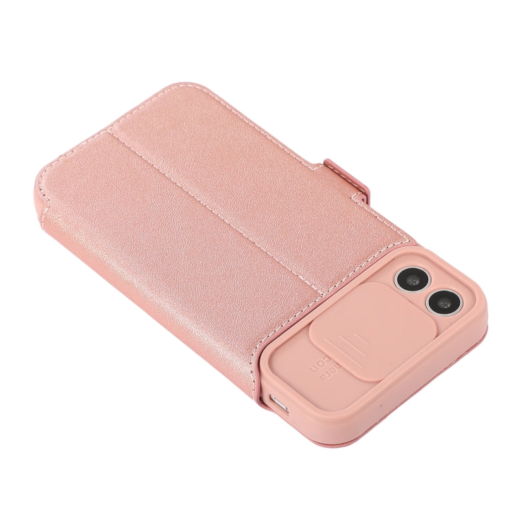For iPhone 11 Pro Max Push Window Double Buckle PU + Silicone Horizontal Flip Leather Case with Holder & Card Slot