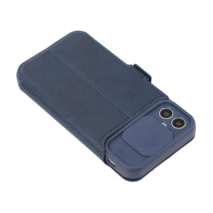 For iPhone 11 Pro Max Push Window Double Buckle PU + Silicone Horizontal Flip Leather Case with Holder & Card Slot