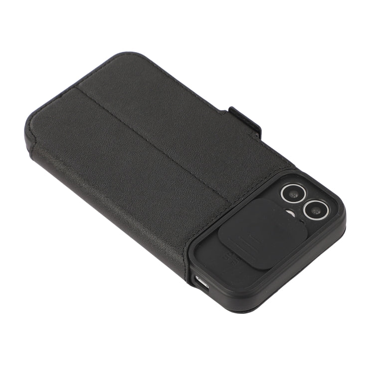 For iPhone 11 Pro Max Push Window Double Buckle PU + Silicone Horizontal Flip Leather Case with Holder & Card Slot