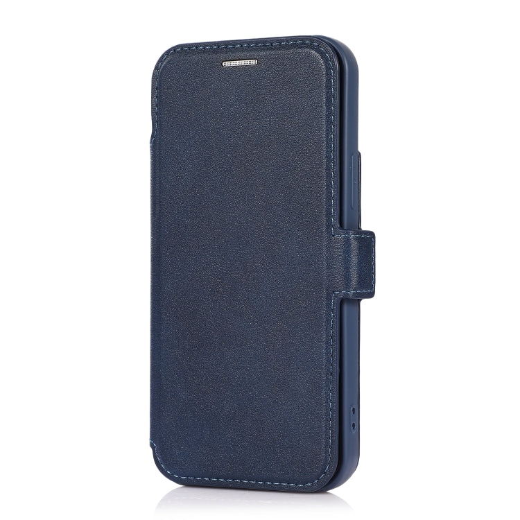For iPhone 12 mini Push Window Double Buckle PU + Silicone Horizontal Flip Leather Case with Holder & Card Slot