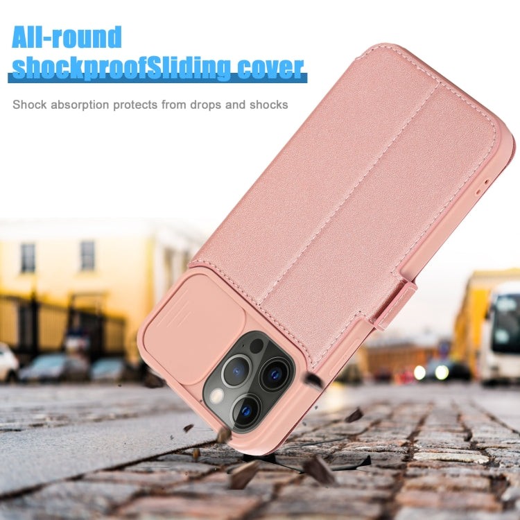 For iPhone 12 Pro Push Window Double Buckle PU + Silicone Horizontal Flip Leather Case with Holder & Card Slot