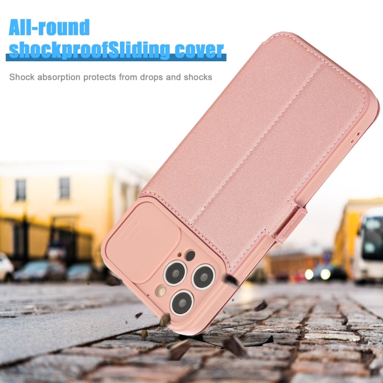 For iPhone 12 Pro Max Push Window Double Buckle PU + Silicone Horizontal Flip Leather Case with Holder & Card Slot