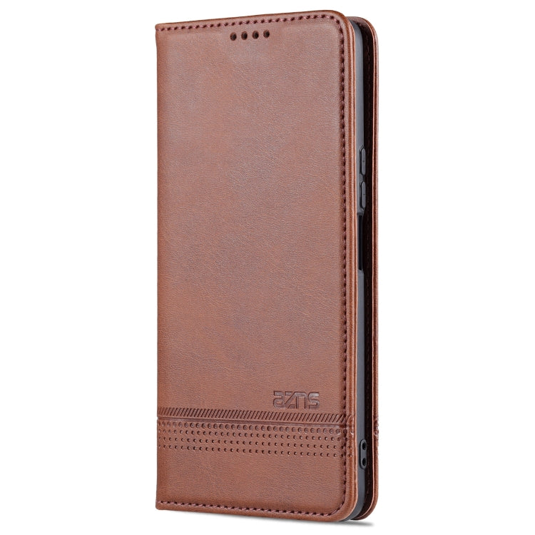 For Honor X20 SE AZNS Magnetic Calf Texture Horizontal Flip Leather Case with Card Slots & Holder & Wallet