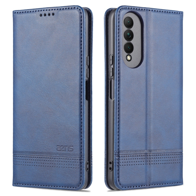 For Honor X20 SE AZNS Magnetic Calf Texture Horizontal Flip Leather Case with Card Slots & Holder & Wallet