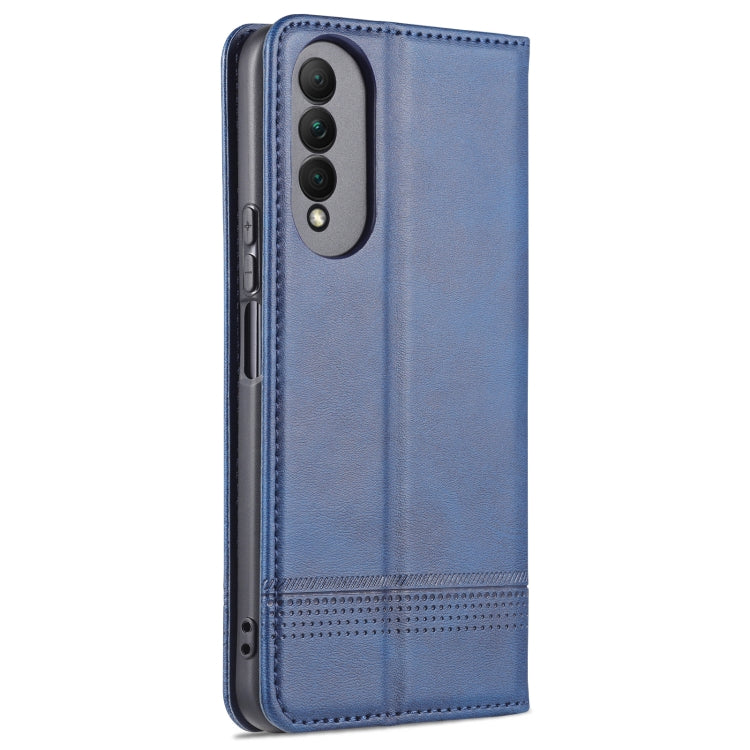 For Honor X20 SE AZNS Magnetic Calf Texture Horizontal Flip Leather Case with Card Slots & Holder & Wallet