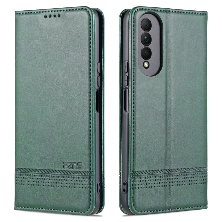 For Honor X20 SE AZNS Magnetic Calf Texture Horizontal Flip Leather Case with Card Slots & Holder & Wallet