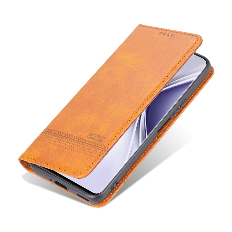 For Honor X20 SE AZNS Magnetic Calf Texture Horizontal Flip Leather Case with Card Slots & Holder & Wallet