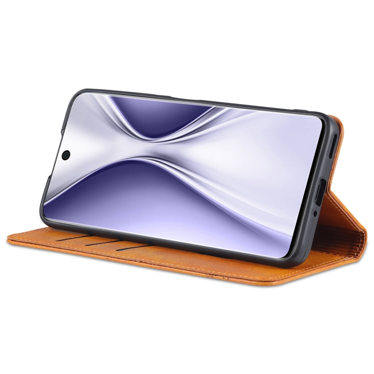 For Honor X20 SE AZNS Magnetic Calf Texture Horizontal Flip Leather Case with Card Slots & Holder & Wallet