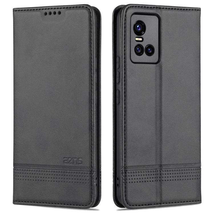 For vivo S10 AZNS Magnetic Calf Texture Horizontal Flip Leather Case with Card Slots & Holder & Wallet