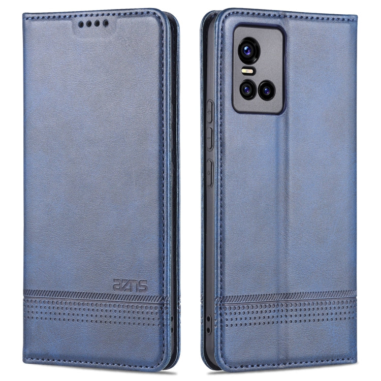 For vivo S10 AZNS Magnetic Calf Texture Horizontal Flip Leather Case with Card Slots & Holder & Wallet