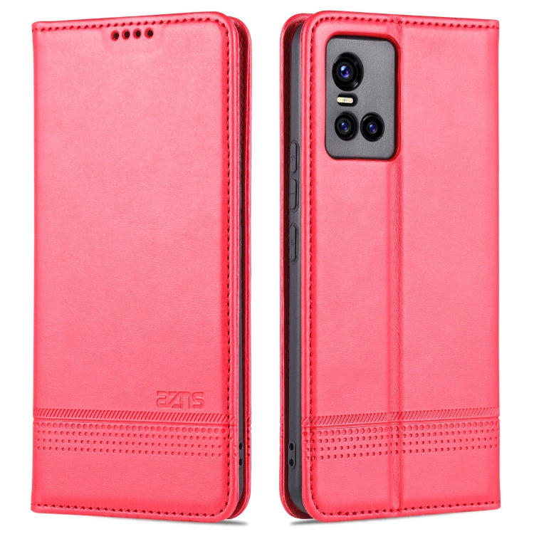 For vivo S10 AZNS Magnetic Calf Texture Horizontal Flip Leather Case with Card Slots & Holder & Wallet